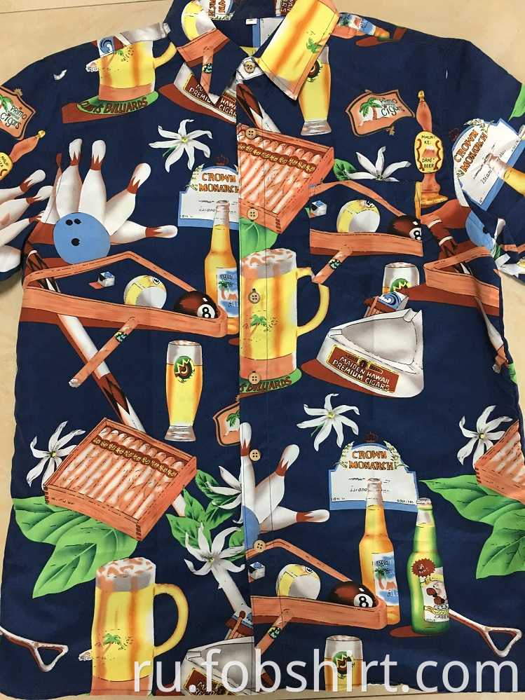 Hot Sale Men Hawaiian Casual Shirt